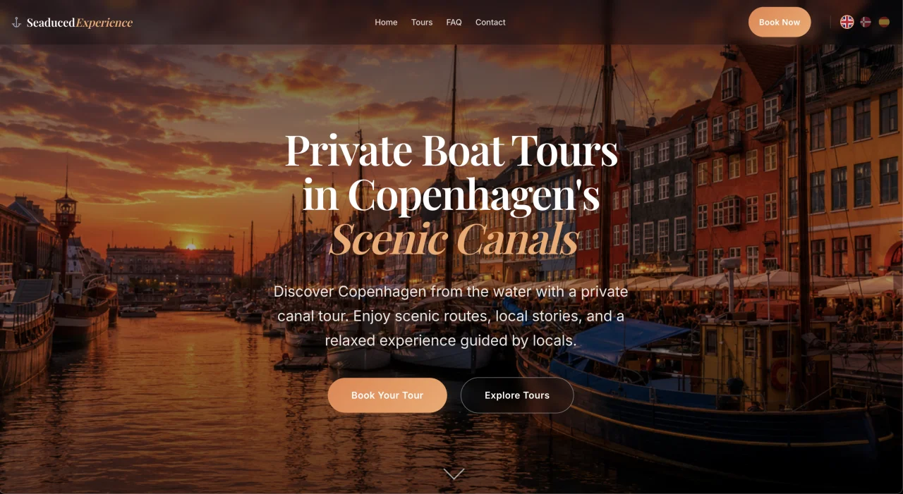 Seaduced Experience website